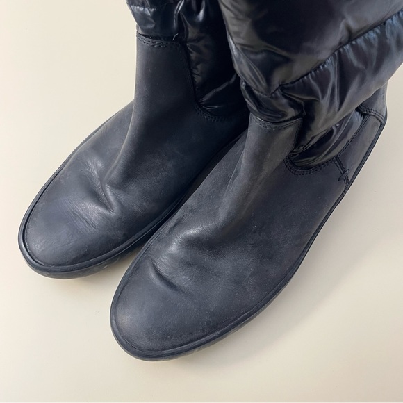 MONCLER Nimble Puffer Down Wedge Knee High Black Boots Snow Women’s Size 40/US 9 - Picture 11 of 16